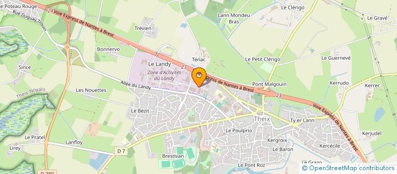 localisation de l'entreprise GOUGAUD THOMAS  THEIX-NOYALO