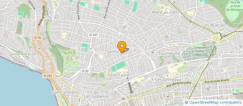 localisation de l'entreprise GOUGEARD AUTOMOBILES à LE HAVRE