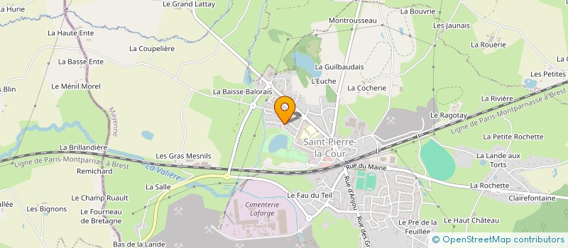 localisation de l'entreprise GOUGEON  SAINT-PIERRE-LA-COUR