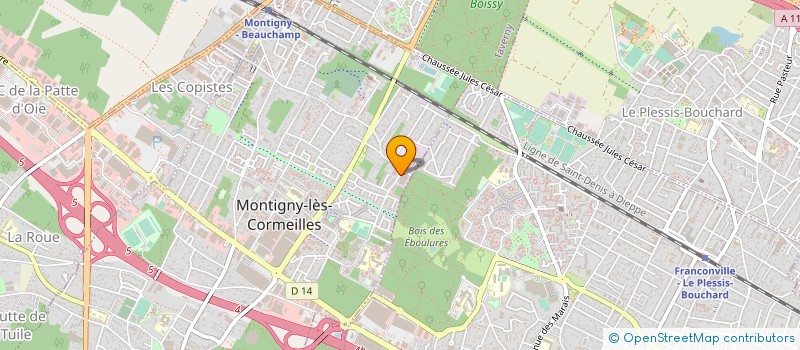 localisation de l'entreprise GOUGET SAUVAGE ELECTRICITE à MONTIGNY-LES-CORMEILLES