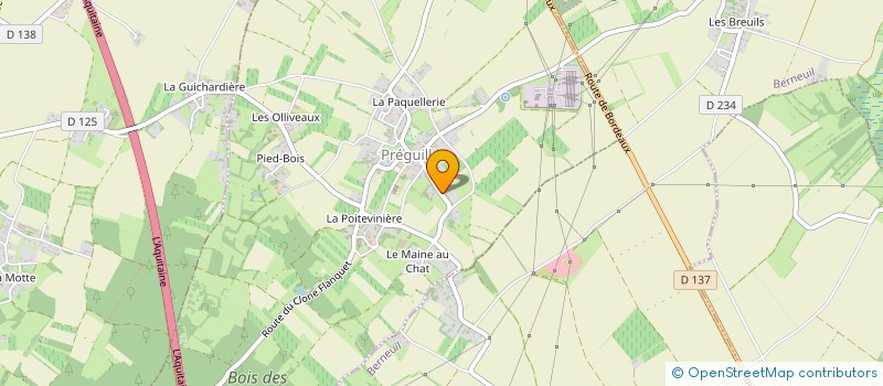 localisation de l'entreprise GOUGNON ET FILS  PREGUILLAC