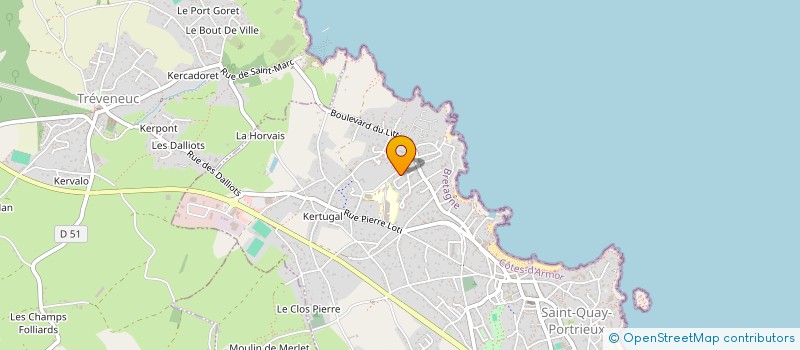 localisation de l'entreprise GOUGUELINE  SAINT-QUAY-PORTRIEUX