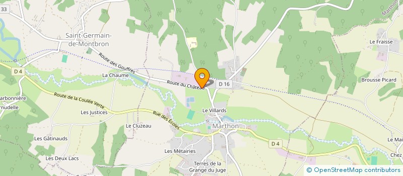 localisation de l'entreprise GOUGUET ET LEMAIRE  MARTHON