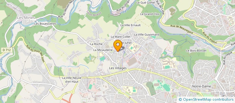 localisation de l'entreprise GOUHAL à SAINT-BRIEUC