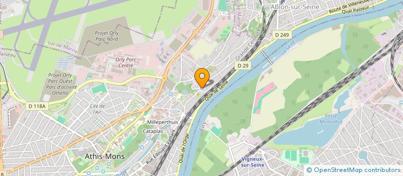 localisation de l'entreprise GOUHOTLAND à ATHIS-MONS
