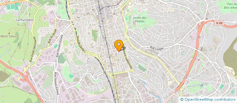 localisation de l'entreprise GOUILLOUD PIERRE  SAINT-ETIENNE