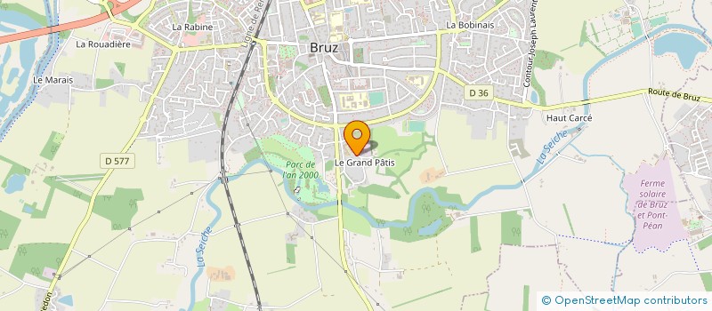 localisation de l'entreprise GOUIN à BRUZ