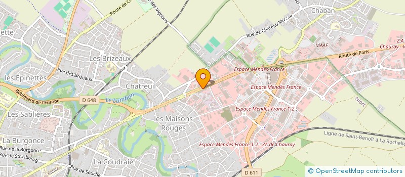 localisation de l'entreprise GOUIN EQUIPEMENTS VEHICULES à NIORT