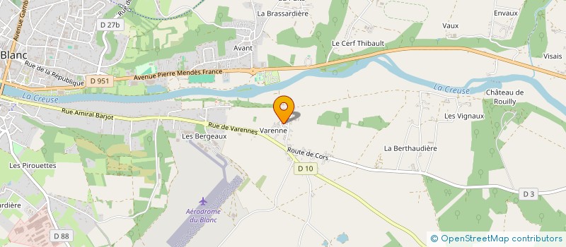 localisation de l'entreprise GOULARD FRERES à LE BLANC