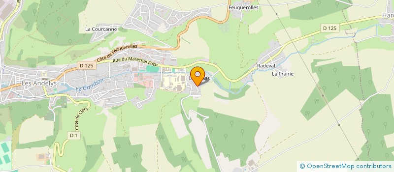 localisation de l'entreprise GOULARD MOLLIERE DIFFUSION à LES ANDELYS