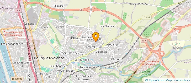 localisation de l'entreprise GOULE 26  BOURG-LES-VALENCE