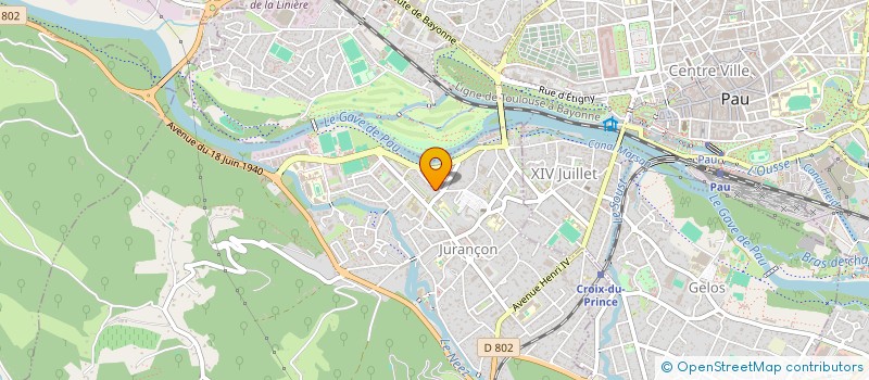 localisation de l'entreprise GOULETTE à JURANCON