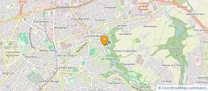 localisation de l'entreprise GOULIEN  BREST