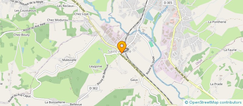 localisation de l'entreprise GOULMY ALAIN SARL  SAINT-AULAIRE