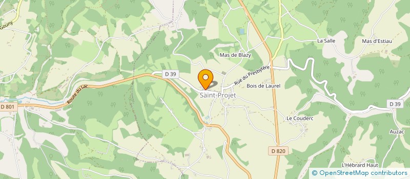 localisation de l'entreprise GOULOUMES AGRI à SAINT-PROJET