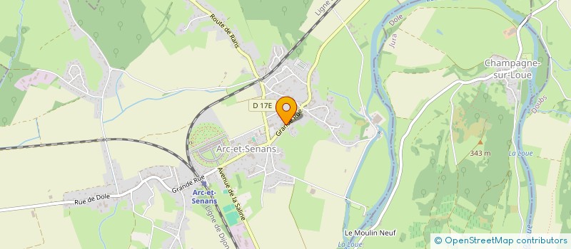 localisation de l'entreprise GOULUE LISON  ARC-ET-SENANS