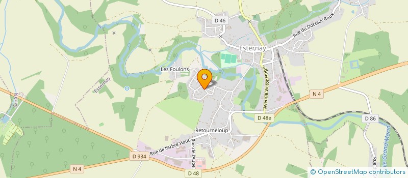 localisation de l'entreprise GOUMAT  ESTERNAY