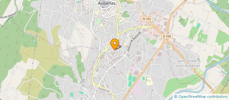 localisation de l'entreprise GOUNON SOLS à AUBENAS