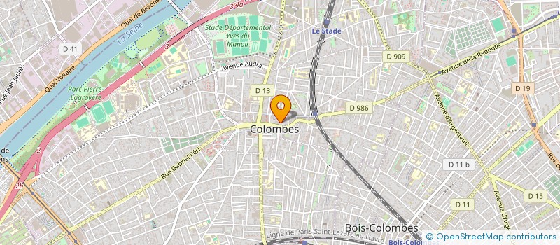 localisation de l'entreprise GOUNY à COLOMBES