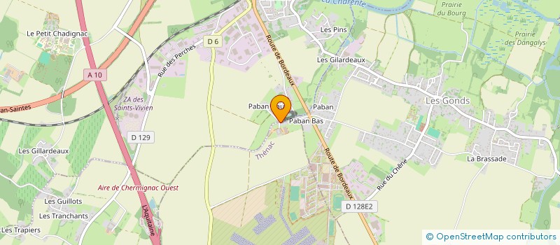 localisation de l'entreprise GOUPEMENT FONCIER AGRICOLE AMADEUS  THENAC