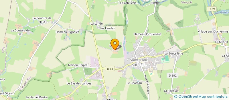 localisation de l'entreprise GOUPEMENT FONCIER AGRICOLE DE GFA DE LA MOTTE  SAINT-CLAIR-SUR-L'ELLE