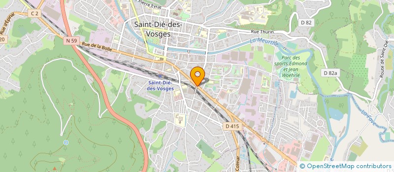 localisation de l'entreprise GOUPIL à SAINT DIE DES VOSGES