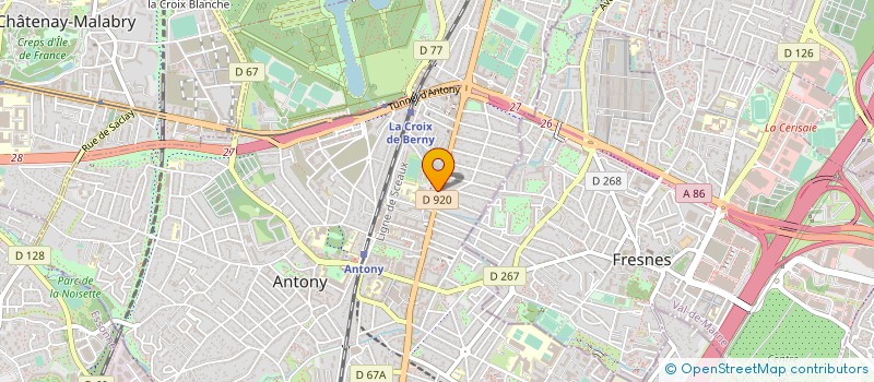 localisation de l'entreprise GOUPIYA à ANTONY