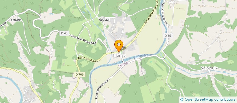 localisation de l'entreprise GOUQUET  THONAC