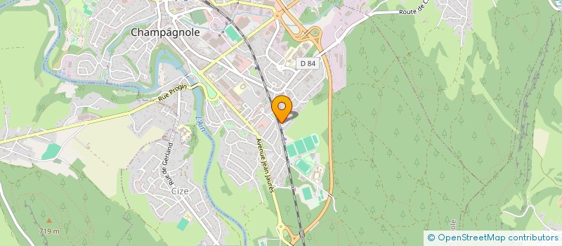 localisation de l'entreprise GOURAND  CHAMPAGNOLE
