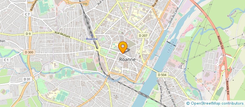 localisation de l'entreprise GOURBAINDISE à ROANNE
