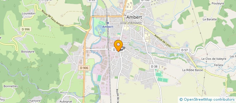 localisation de l'entreprise GOURBEYRE KARRAS COLINET à AMBERT