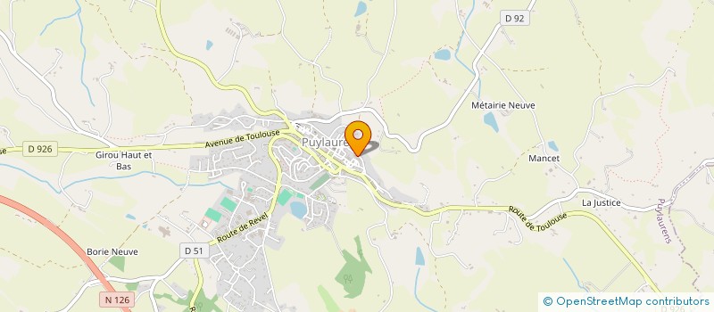 localisation de l'entreprise GOURC IMMO à PUYLAURENS