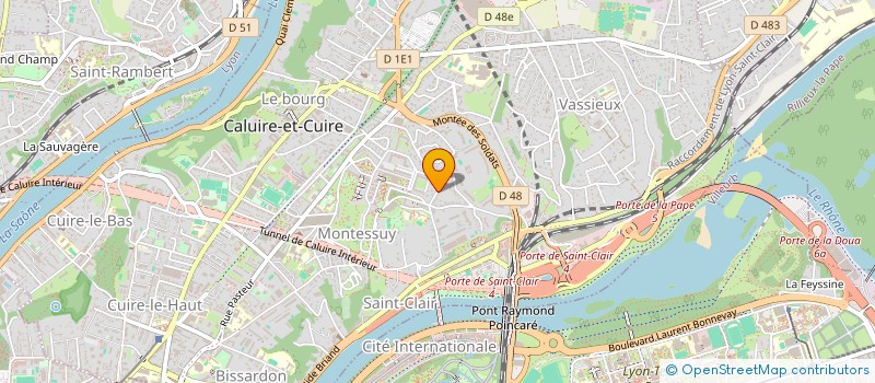 localisation de l'entreprise GOURCAM  CALUIRE-ET-CUIRE