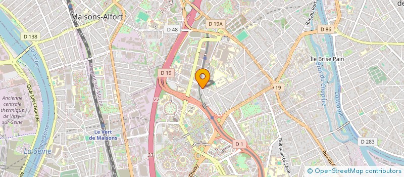 localisation de l'entreprise GOURCUFF  CRETEIL