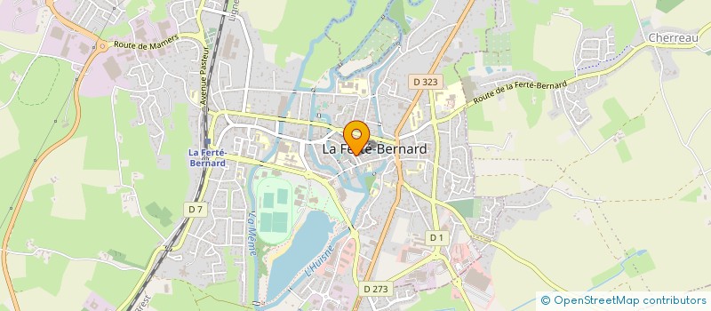 localisation de l'entreprise GOURDEAU TRAITEUR  LA FERTE-BERNARD