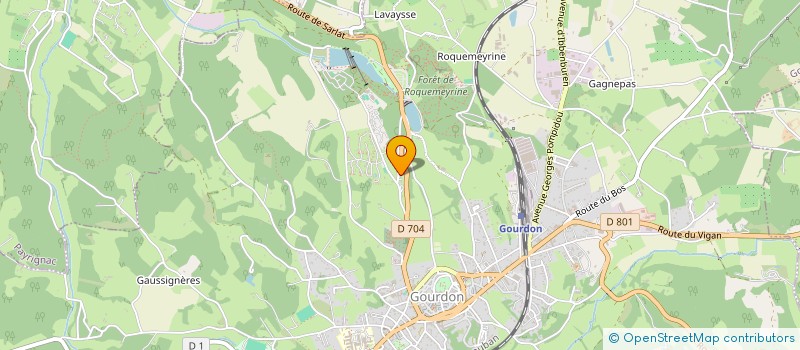 localisation de l'entreprise GOURDON PETANQUE  GOURDON