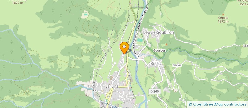 localisation de l'entreprise GOURETTE  LARUNS