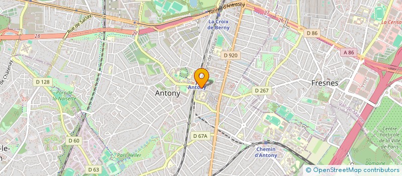 localisation de l'entreprise GOUREYA à ANTONY