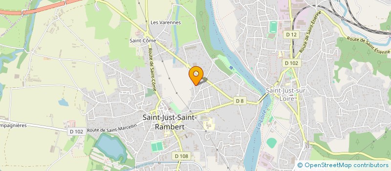 localisation de l'entreprise GOURGAUD FRERES  SAINT-JUST-SAINT-RAMBERT