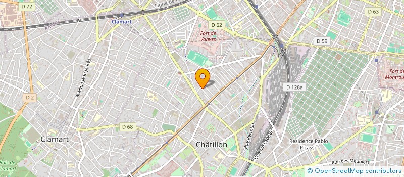 localisation de l'entreprise GOURIET-LOUBRADOU-CROIX CHAPEAU  CHATILLON