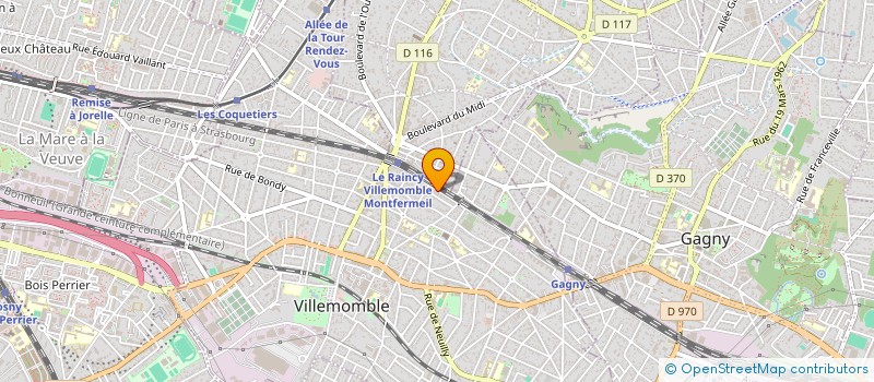 localisation de l'entreprise GOURIO CONSULTING  VILLEMOMBLE