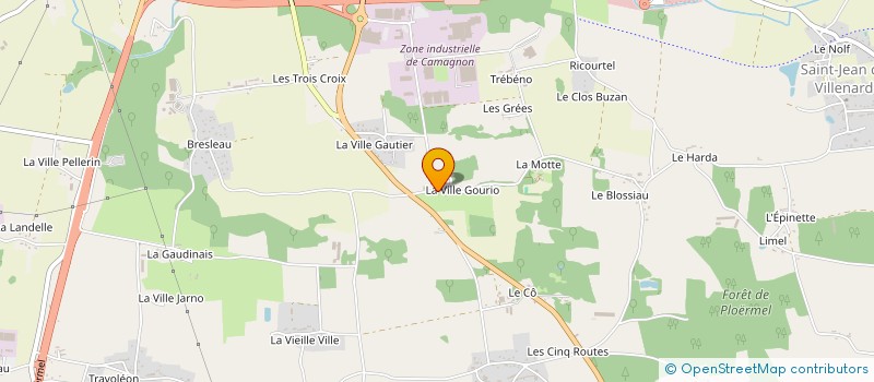 localisation de l'entreprise GOURIOU IMMOBILIER  PLOERMEL