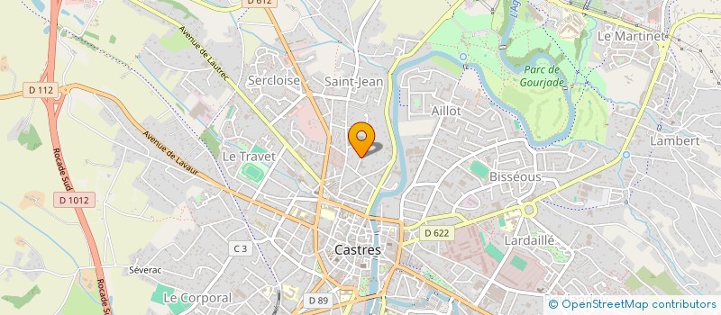 localisation de l'entreprise GOURJADE  CASTRES