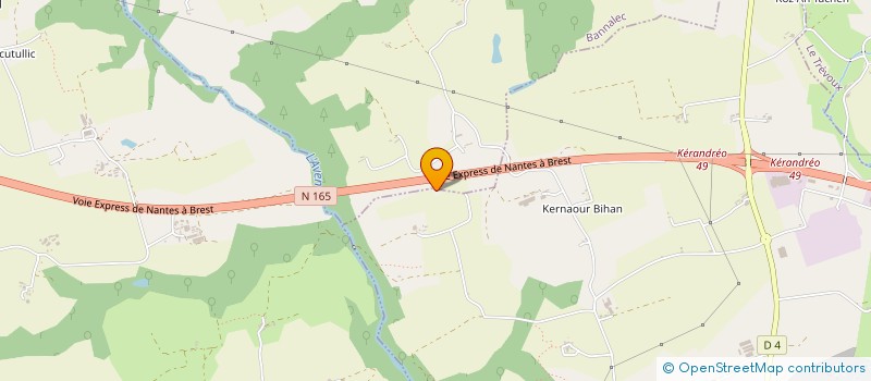 localisation de l'entreprise GOURLAY TP  RIEC SUR BELON