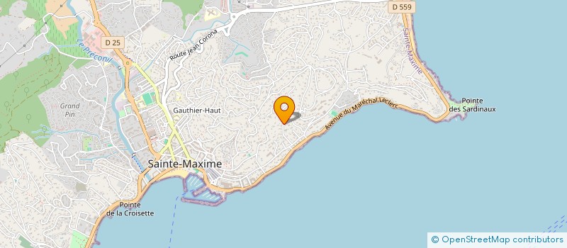 localisation de l'entreprise GOURMAND à SAINTE-MAXIME