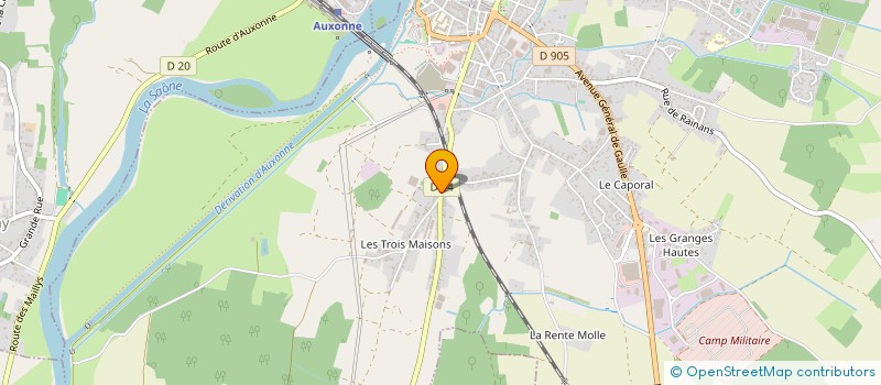 localisation de l'entreprise GOURMAND DE SAISONS  AUXONNE