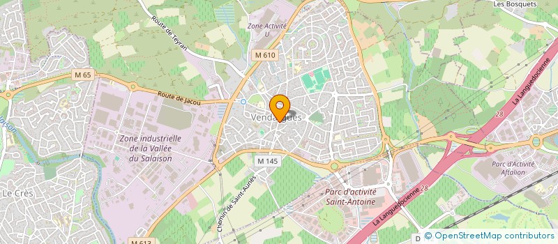 localisation de l'entreprise GOURMANDE à VENDARGUES