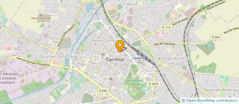 localisation de l'entreprise GOURMANDES ET VOUS à CAMBRAI