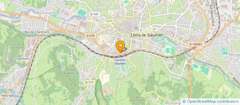 localisation de l'entreprise GOURMANDISE DE LA GARE à LONS-LE-SAUNIER