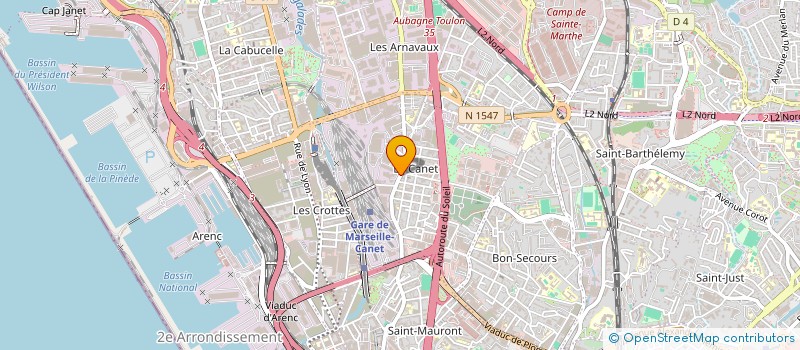 localisation de l'entreprise GOURMANDISE GRILLADE à MARSEILLE 14